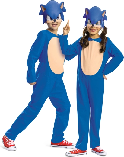 Bērnu kostīms SONIC THE HEDGEHOG 3 (10–12 gadi, augums 137–149 cm)