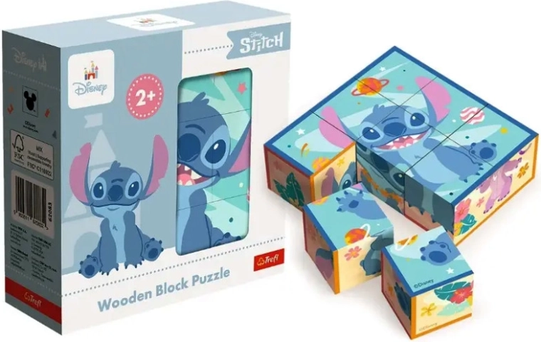 Koka puzles klucīši Lilo & Stitch