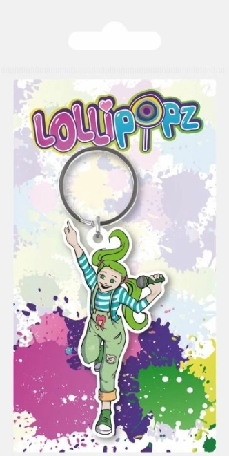 Lollipopz atslēgu piekariņš zaļš