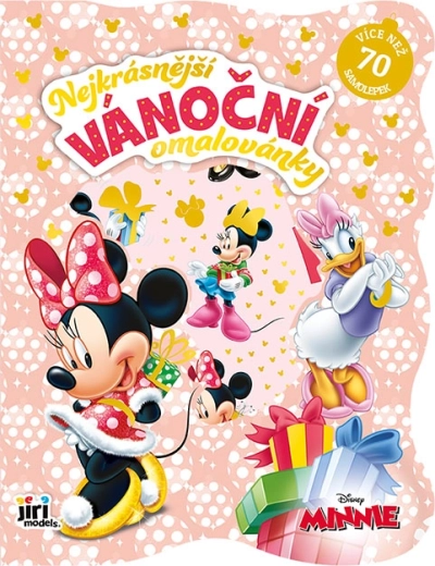 Christmas Coloring Book with Minnie Stickers