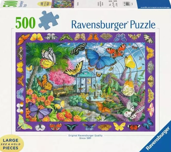 Ravensburger puzle Tauriņu paviljons XXL, 500 gabaliņi