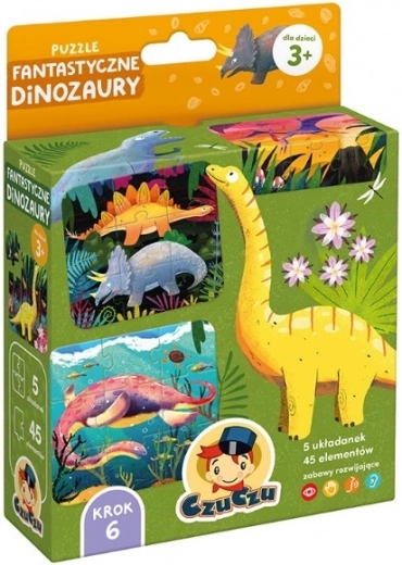 Puzle – fantastiskie dinozauri (5×9 gab.)