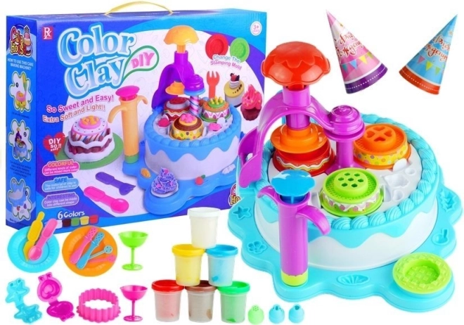 Modeling Clay – Birthday Set, 6 Colors and Accessories
