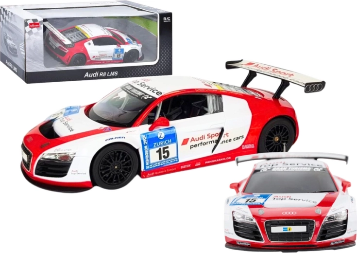 RC auto 1:24 sporta AUDI R8 LMS, balts