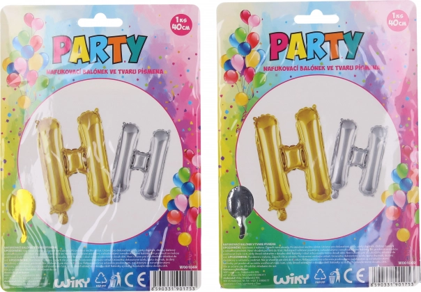 Piepūšams balons burta H formā