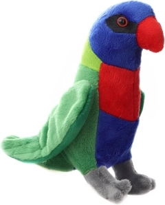 Daudzkrāsains plīša lori 18,5 cm