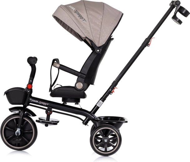 Jumtiņš ar saules aizsargu un praktiski uzglabāšanas groziņi