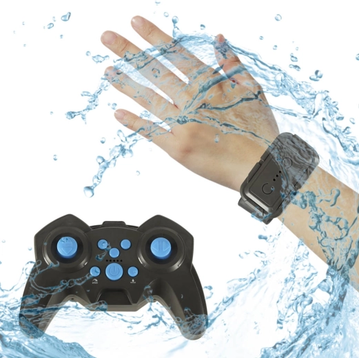 Control with a traditional controller and gestures