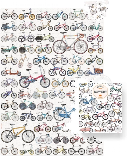 CzuCzu Puzzlove puzle Velosipēdi, 1000 detaļas