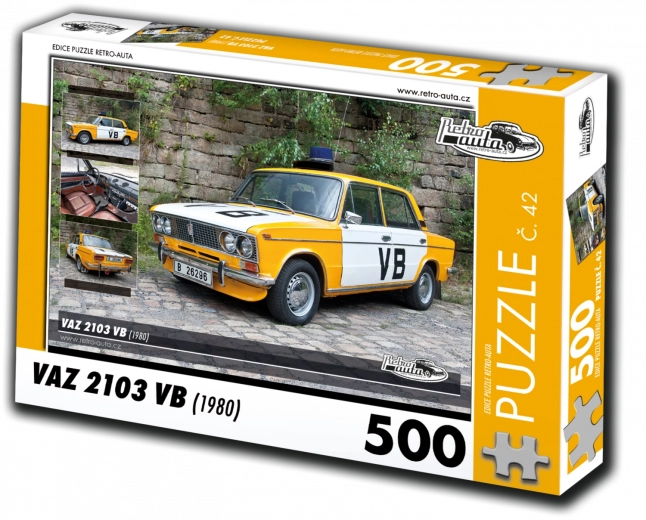 Puzle Retro auto Vaz 2103 VB (1980) – 500 detaļas