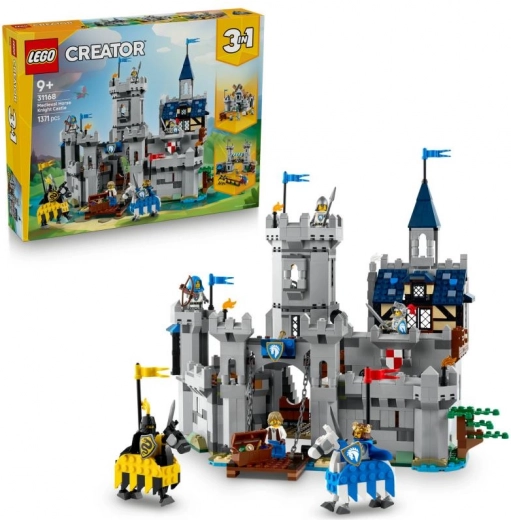 LEGO® Creator 3 vienā 31168 Viduslaiku pils un bruņinieki uz zirgiem
