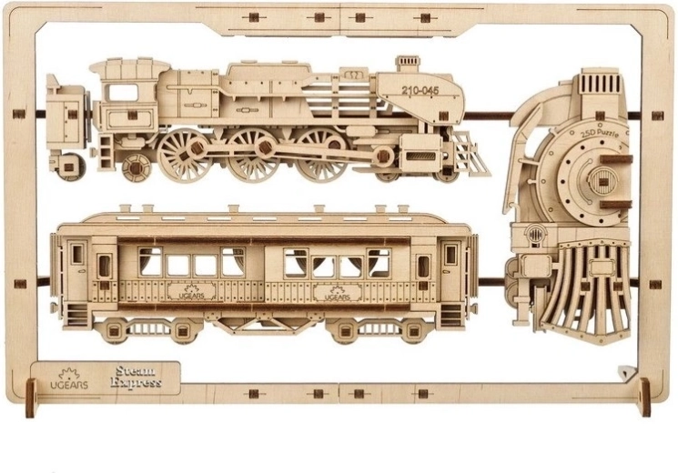 Ugears 2,5D koka mehāniskā puzle Steam Express