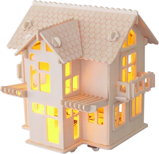 Koka 3D puzle Eiropas villa
