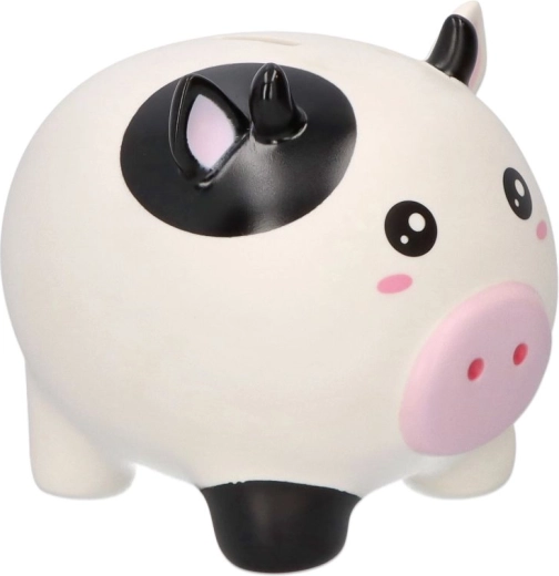 Liela PVC krājkase govs formā