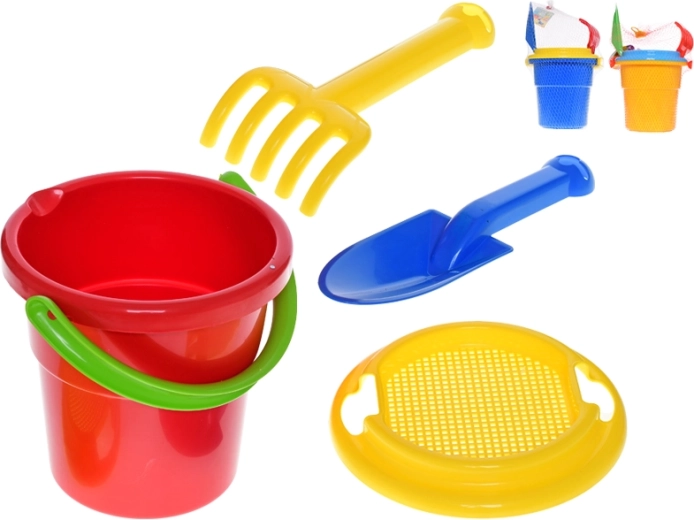 Smilšu komplekts ar spaini 18 cm – 4 daļas