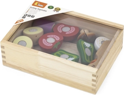 Koka dārzeņu griešanas komplekts bērniem