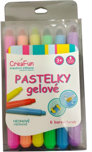 CreaFun neona gēla krītiņi – komplekts 6 gab.