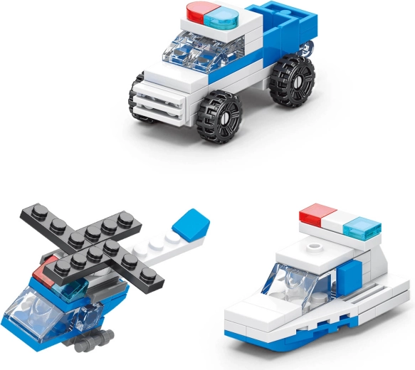 Police vehicles for action-packed play