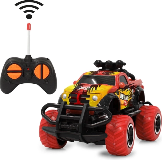 Jamara Runny Two RC monster truck 1:43 sarkans 40 MHz