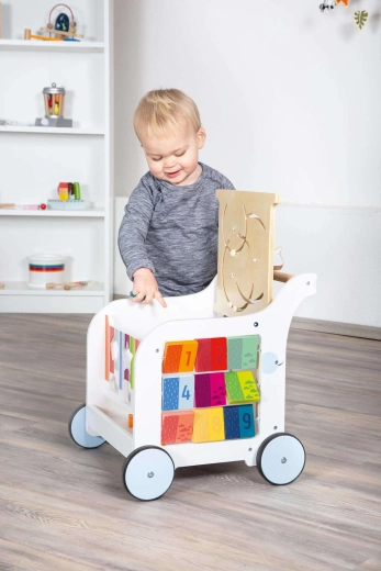 Small Foot 5-in-1 Wooden Educational Baby Walker