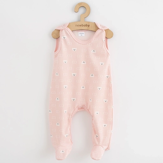 Zīdaiņu rāpulīši New Baby Classic II ar lāčuku, balti 80 (9–12 mēneši)