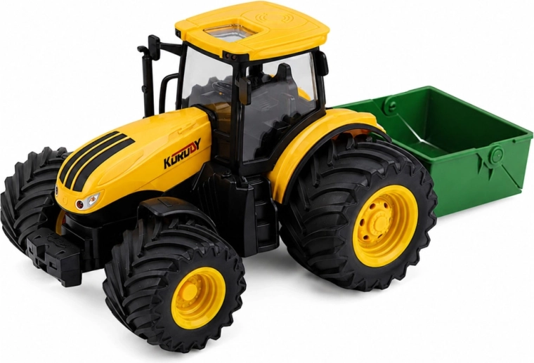 Fertilizer spreader for realistic farm play