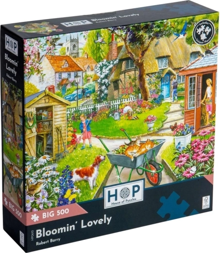 500 large pieces for comfortable puzzling