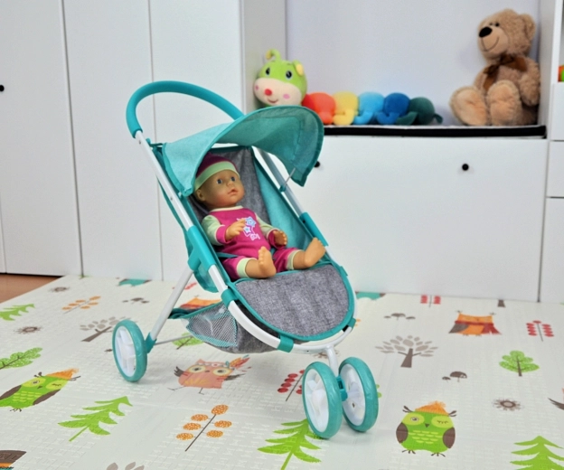 Realistic doll stroller