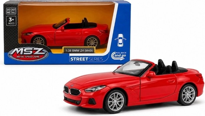 MSZ BMW Z4 M40i modelis ar gaismas un skaņas efektiem, sarkans