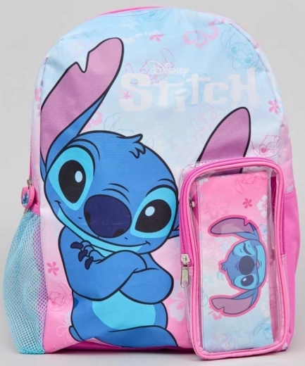 Preschool kids backpack Stitch with pencil case