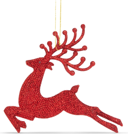 Glittery reindeer for festive decoration