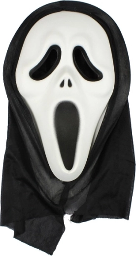 Scream Mask with Hood for Halloween