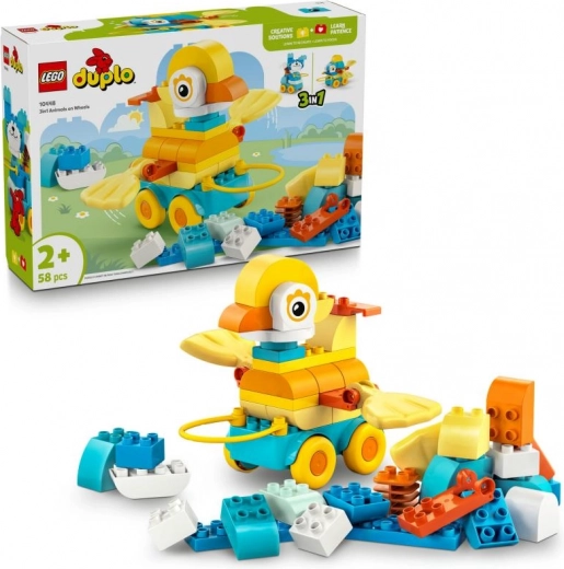 LEGO® DUPLO® 10448 3 vienā: Dzīvnieciņi uz riteņiem