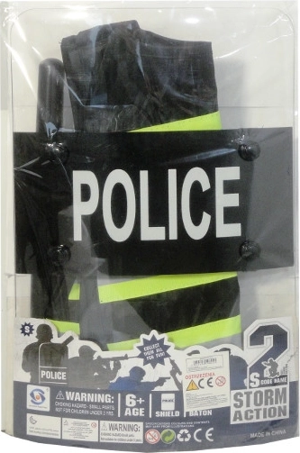Policijas komplekts ar vairogu