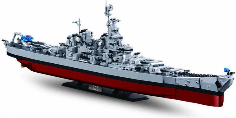 Konstruktors Sluban Kara kuģis USS Missouri 1:350
