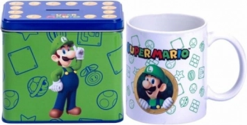 Mug and money box super mario luigi