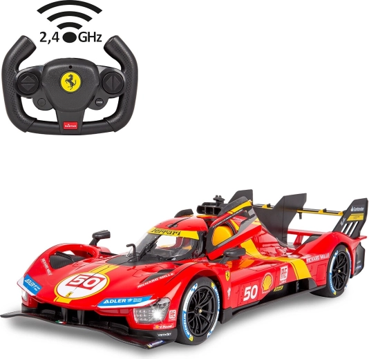 RC automobilis Ferrari 499P mērogā 1:14, sarkans