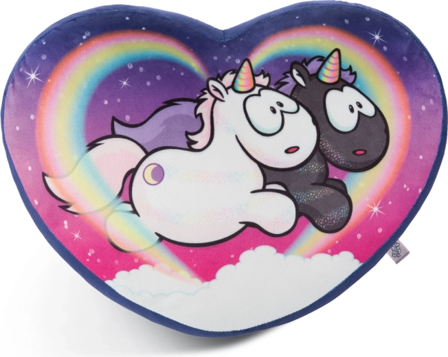 NICI vienradža spilvens Star Bringer un Moon Keeper sirds formā