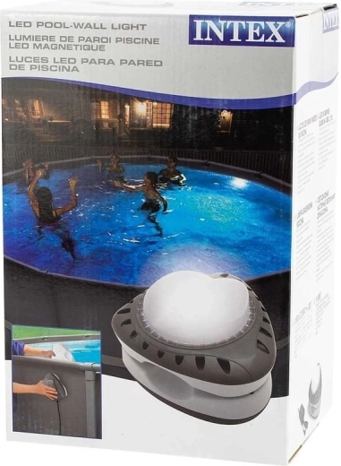 Magnētiska LED apgaismojuma lampa baseinam ar krāsu režīmiem INTEX