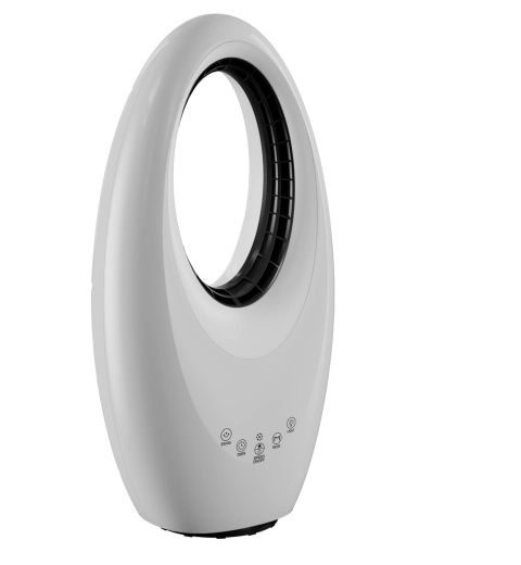 Bezlāpstiņu stāva ventilators ar tālvadību un taimeri 22″