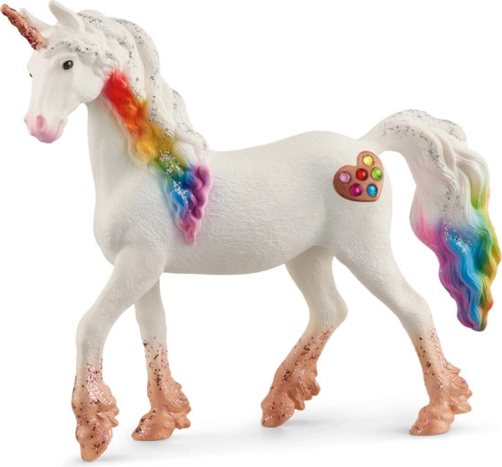 Schleich bayala varavīksnes vienradža ķēve ar sirsniņām