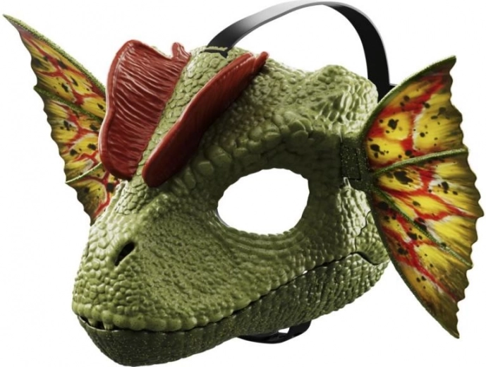 Dilophosaurus Jurassic World mask with sounds and water effect