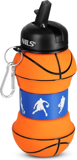 NILS Camp salokāma silikona pudele basketbols 550 ml