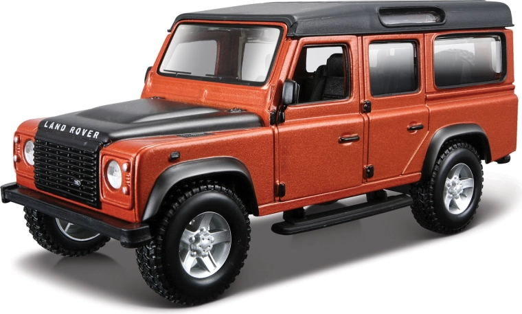 Bburago Land Rover Defender 110 oranža metālika 1:32