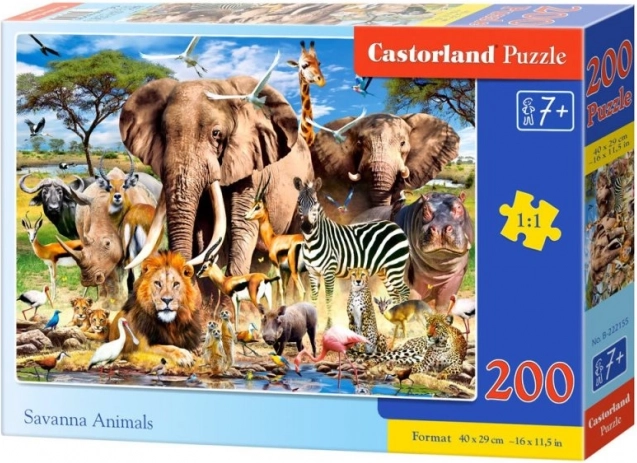 Puzle 200 gabali – Savanna Animals