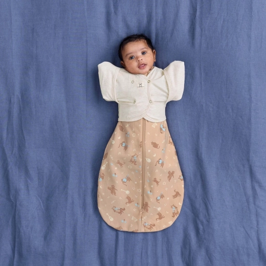 Swaddle and sleeping bag in one