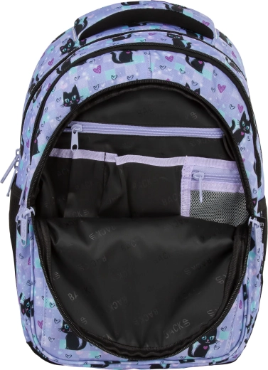 Spacious backpack with 3 compartments and organizer