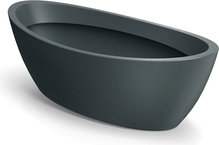 Aria Oval Planter 40 cm, Graphite
