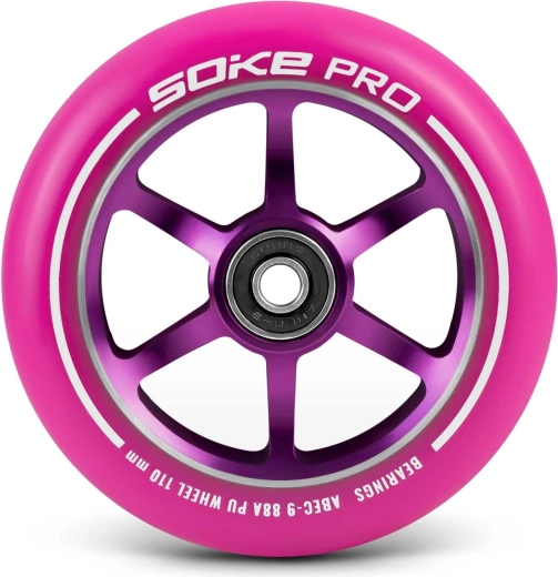 Fast, smooth ride with ABEC-9 bearings