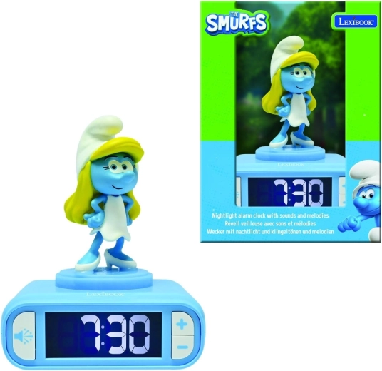 Lexibook Smurfs alarm clock with light-up figurine